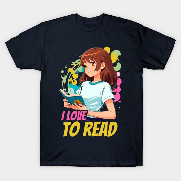 I love to read T-Shirt by BAJAJU